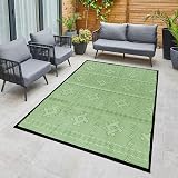ARSUK Outdoor Plastic Rug 150x100cm Weatherproof Reversible Pattern view 4