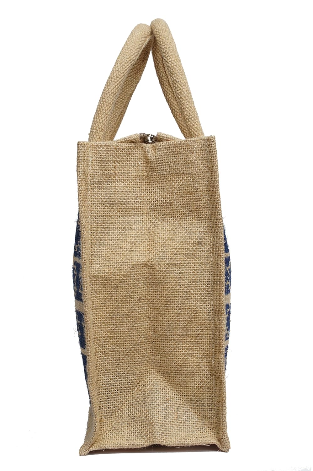 pranjals house women's reusable jute lunch bag(navy blue, pranjal_902)