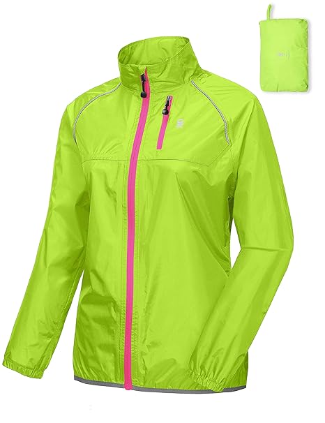women's packable cycling jacket