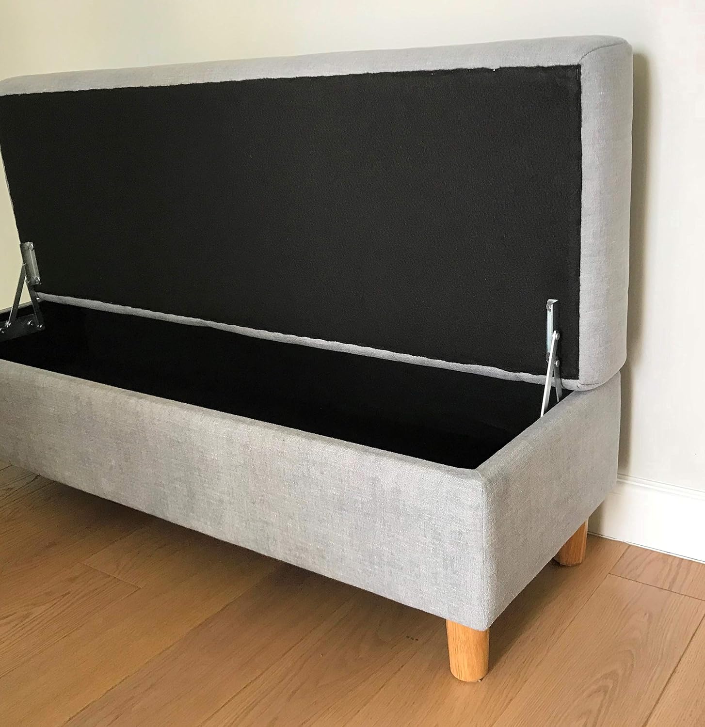 Furninero 80 Cm De Ancho Banco De Almacenamiento Tipo Otomano Tapizado