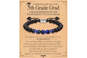 FIEEFX Graduation Gifts for Him Boys Men 2025 High School/Kindergarten/Preschool/ 5th 6th 8th Grade/College/Master Degree/Middle School Graduation Gifts Bracelet for Son Grandson Nephew Boyfriend Friend