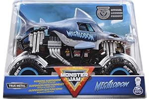 Monster Jam, Official Megalodon Monster Truck, Die-Cast Vehicle, 1:24 Scale