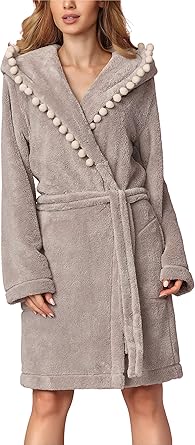 L L Peignoir De Bain Veste D Interieur A Capuche Femme Pmpn 8142 Opale Pmpn 8142 Xl Amazon Fr Vetements Et Accessoires