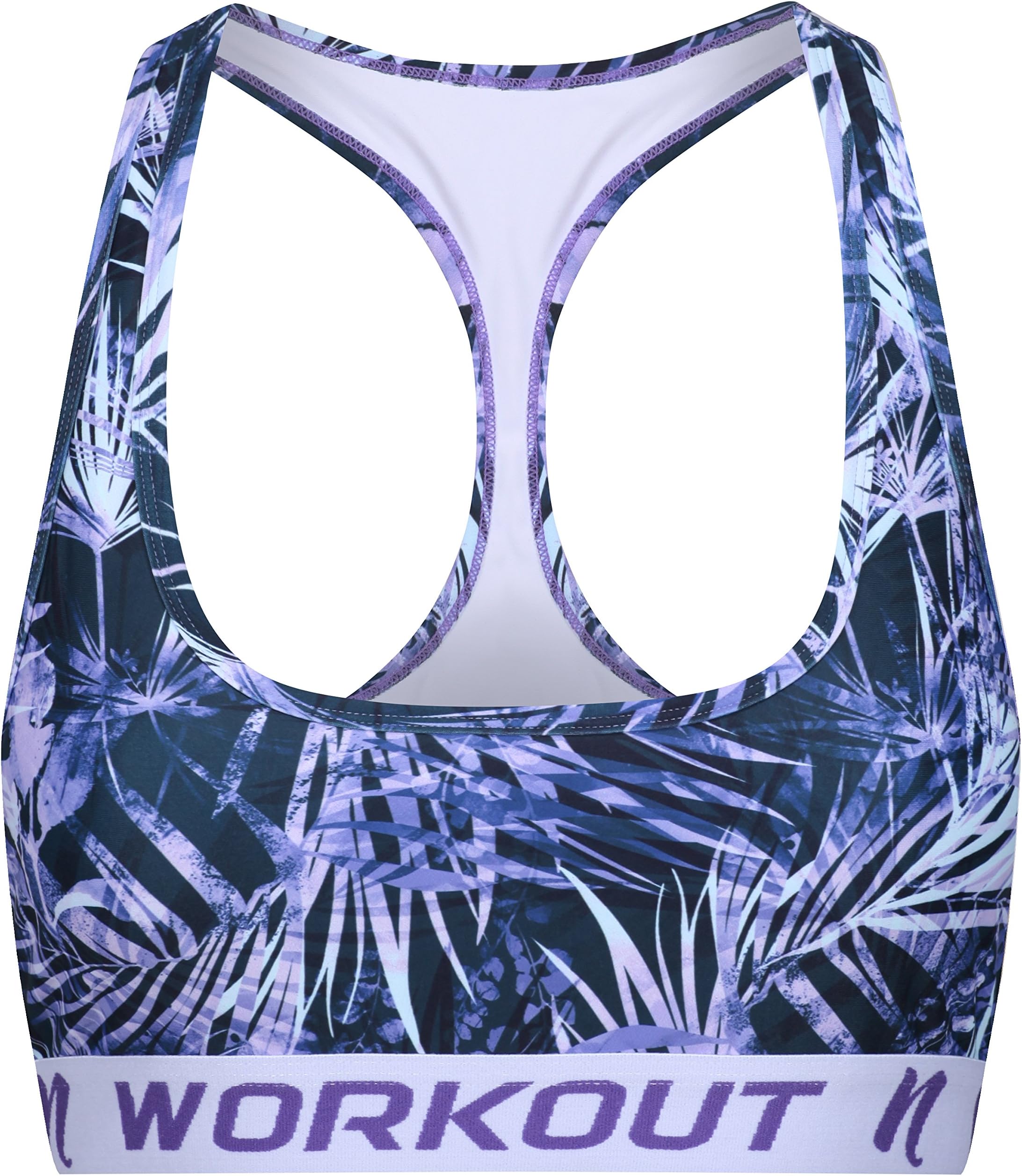 Women's Sport Bra Compression Top Running Fitness Gym Supported Workout Racer Back