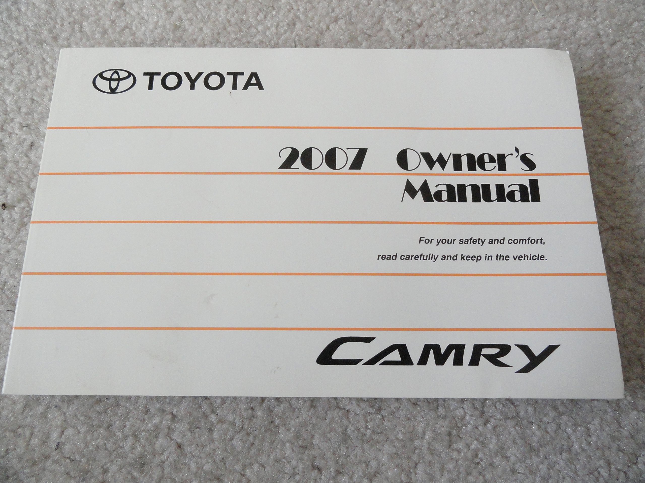  2007 Toyota Camry Owner S Manual 0738372116776 Toyota Motor Co Automotive