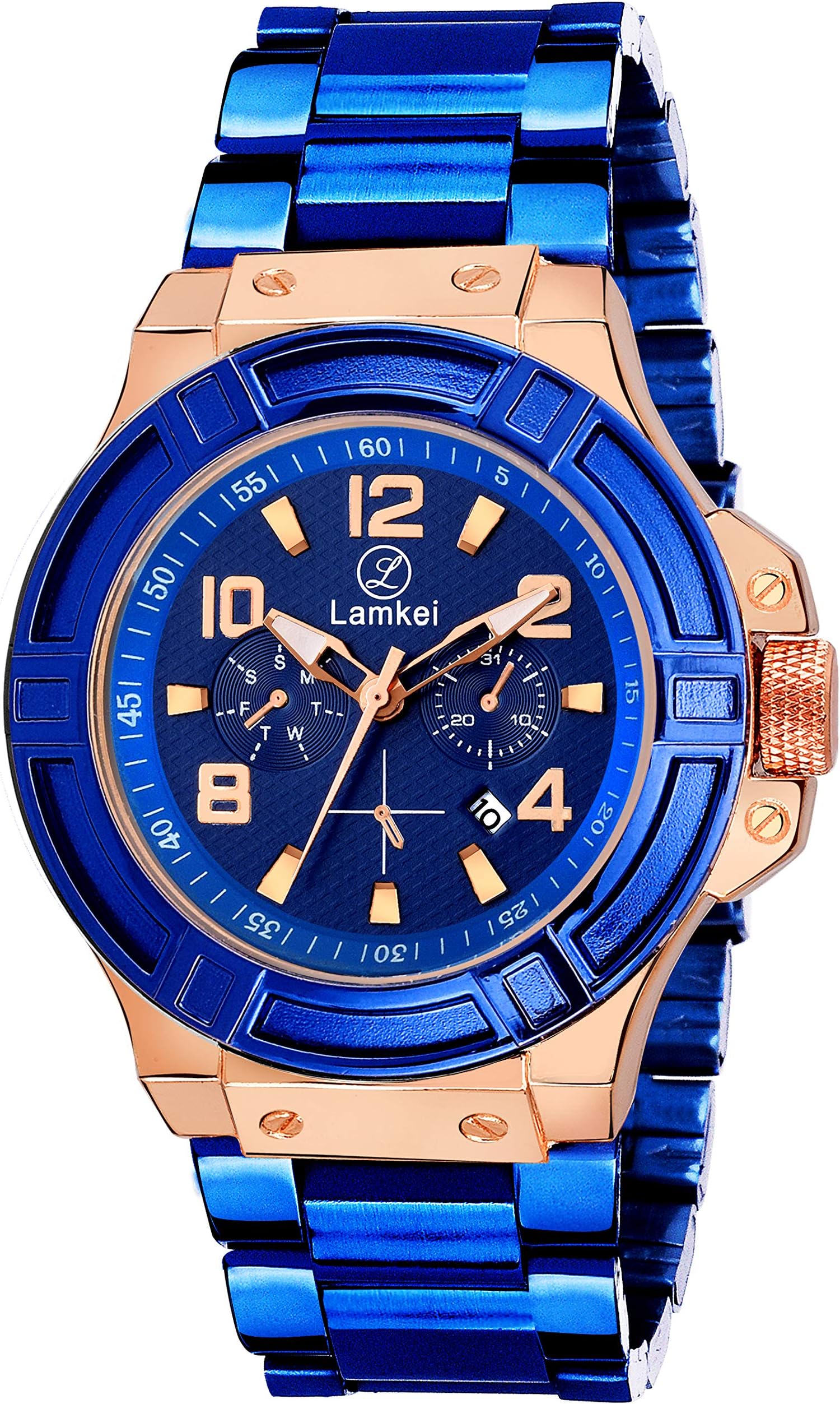 Imported Analogue Quartz Black Dial Men Watch - LMK-0067