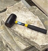 Draper Expert 750g Rubber Mallet Soft Hammer Fibreglass Shaft Shock Absorbing view 4