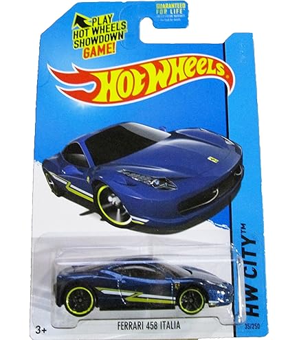 Amazon.com: Hot Wheels HW City 35/250 Ferrari 458 Italia : Toys