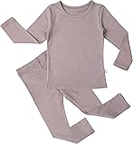 AVAUMA Baby Boys Girls Solid Modal Pj Set Kids