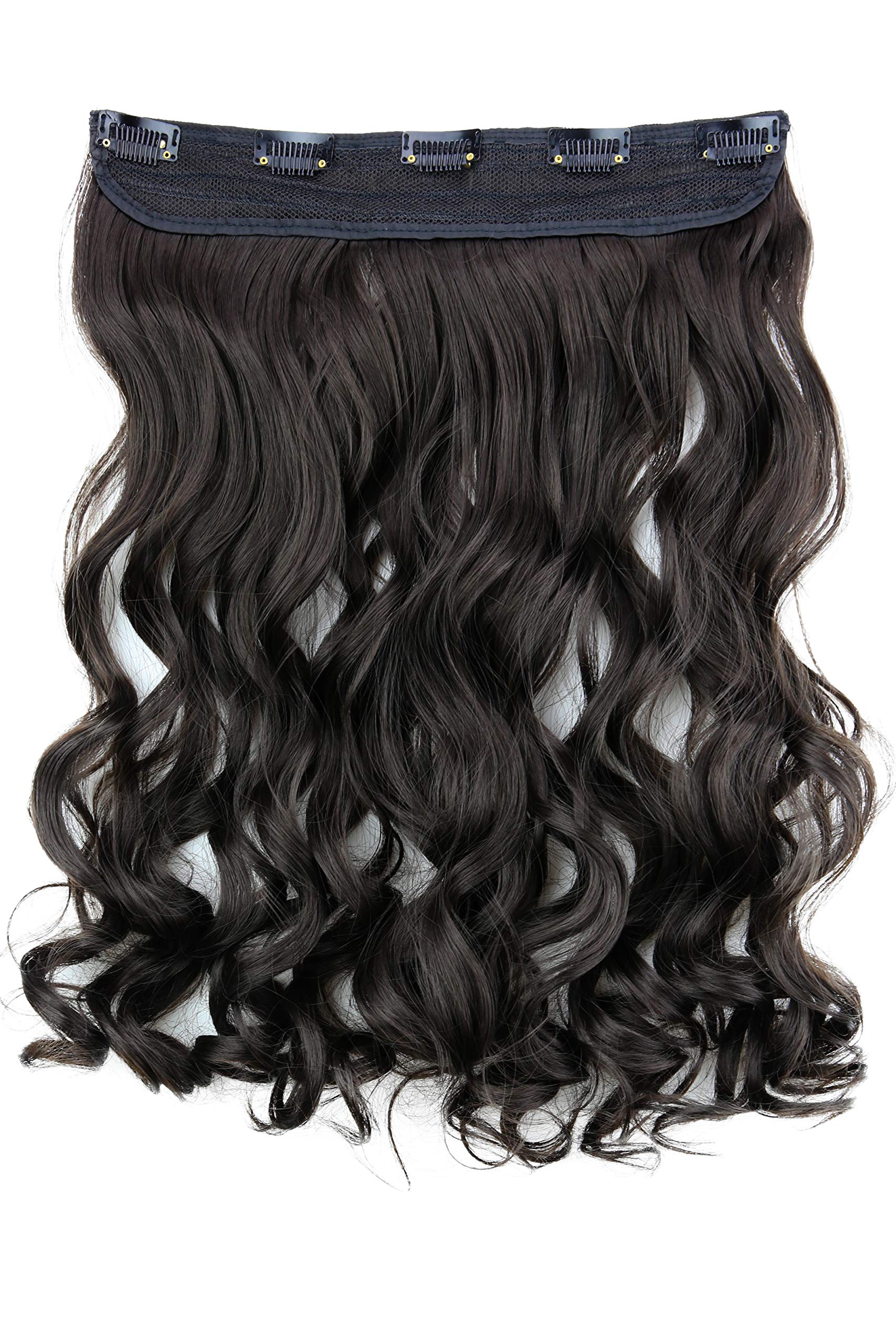 CAISHA 16" Clip In Extensions Hair Extensions Hairpiece Wavy Brown C53-1 — image 1
