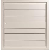 GAF Master Flow - Replacement Shutter for 30-in Belt Drive Whole House Fan - S30 - Aluminum Vent Cover, Automatic Louvers for Efficient Airflow, Easy Install, Compatible w/ Standard Attic Exhaust Fans