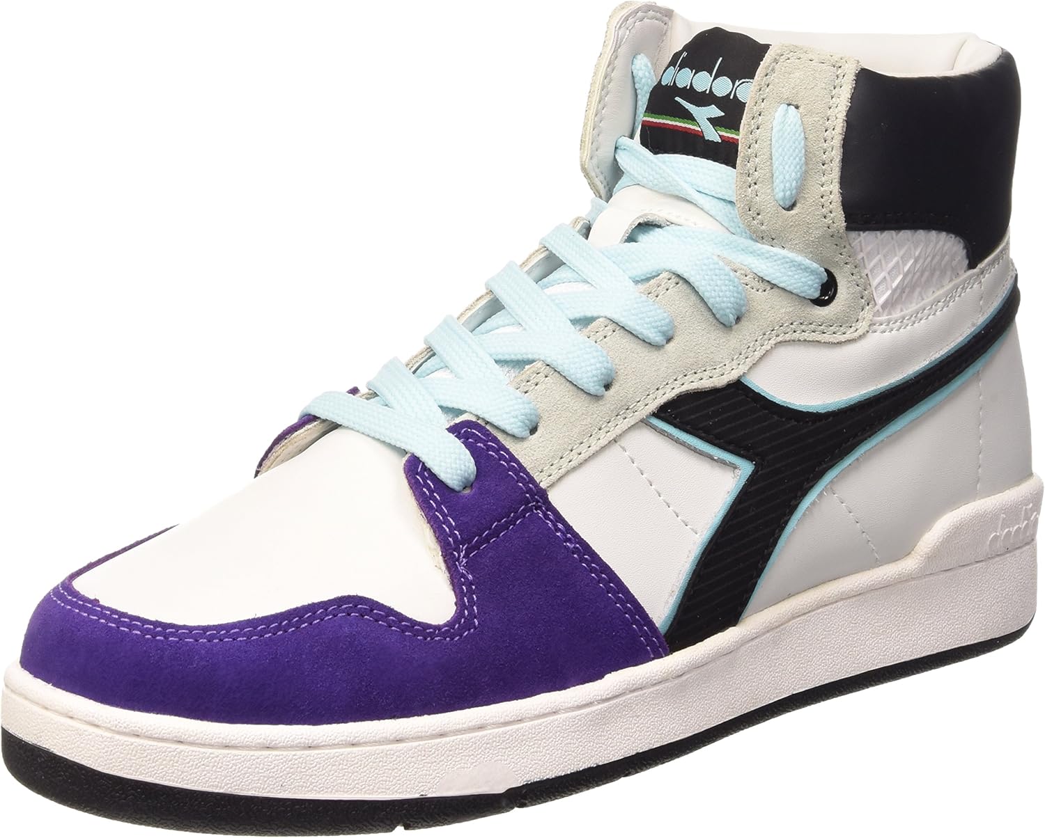 Diadora Basket 80 Act, Baskets Montantes Unisexe Adulte Blanc