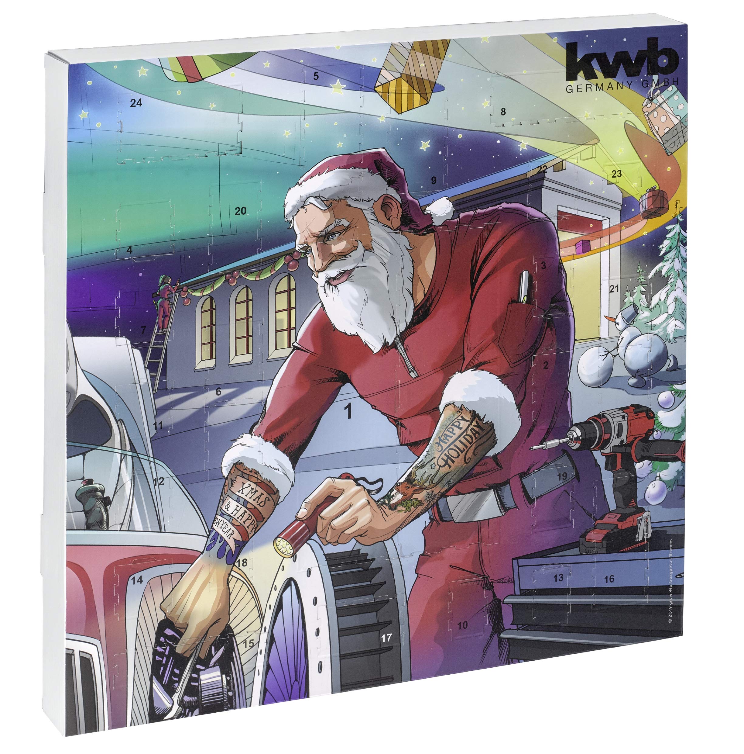 kwb 370139 Tool Advent Calendar 2019 Calender, Set, Graphic, Version