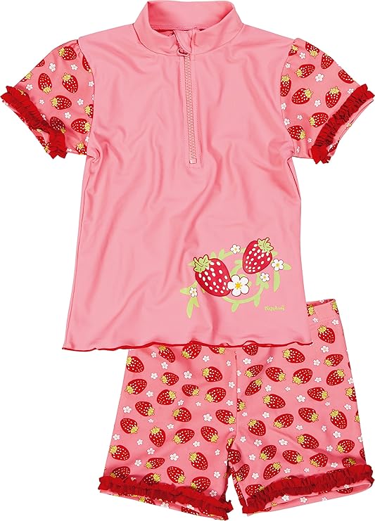 Playshoes Mädchen Bademode 2-teiliges Badeset Erdbeeren