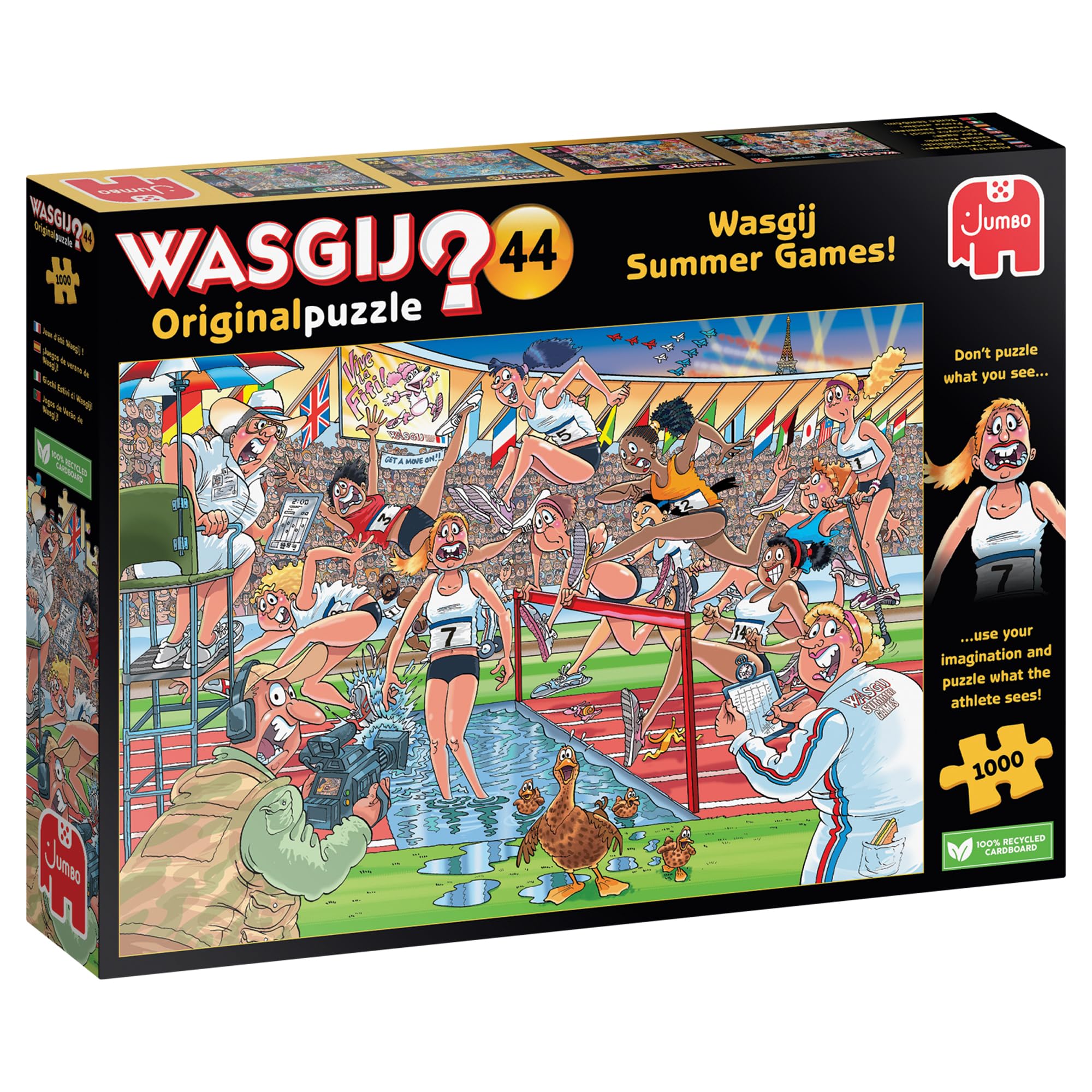 Wasgij Original 44 Summer Games, 1000Pc Brainteasing Adults Jigsaw Puzzle, Jumbo
