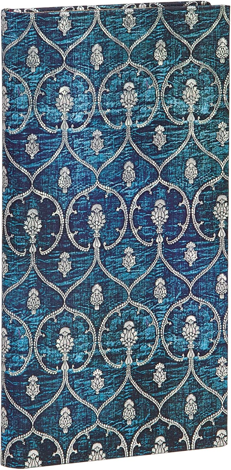 Paperblanks Hardcover Journal Blue Velvet, Slim (180 x 95)