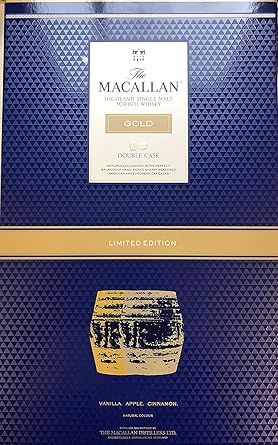 The Macallan Double Cask Gold Limited Edition Gift Set 70cl 2 Glasses Amazon Co Uk Beer Wine Spirits