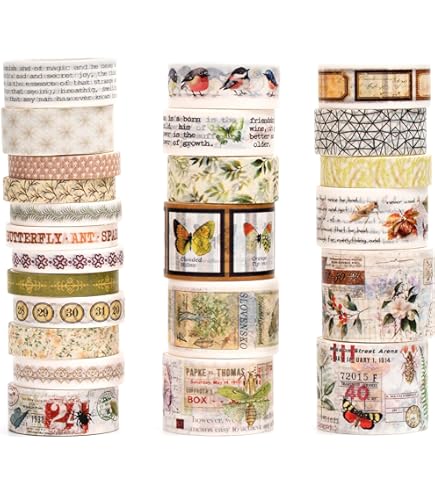 Suck UK Sushi Lot De 4 Rubans Adhésifs Décoratifs En Papier Washi De Qualité | Design Insolite Et Mignon, Multicolore, 10 M