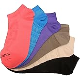 Columbia Wander No Show Pattern Mesh 6-Pack Wild Geranium Assorted One Size (Shoe Size US Women's 5-10)