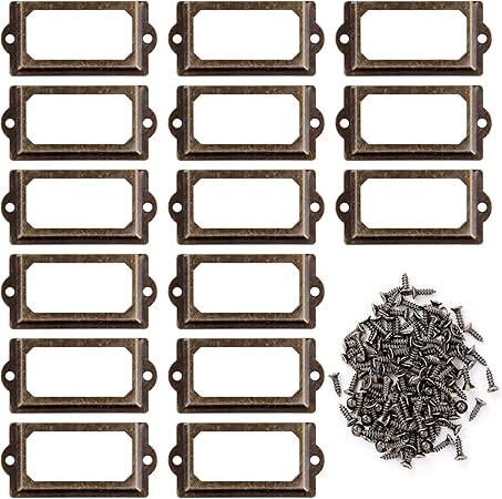 Metall Etikettenhalter, 30 Stück Vintage Etiketten Kartenrahmenhalter
