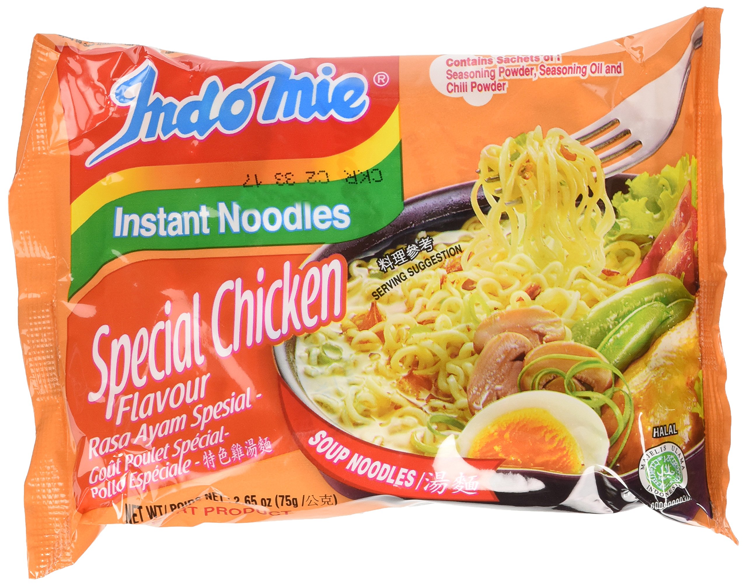 Indomie Instant Noodles Soup Special Chicken Flavor, 2.65 Ounce (Pack