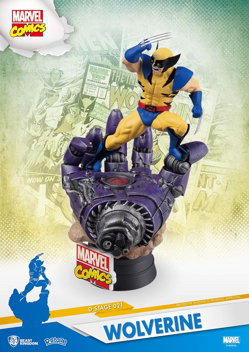 Marvel Comics D-Stage PVC Diorama Wolverine 15 cm Dioramas, DS-021, Multicolor, Medium - Image 5
