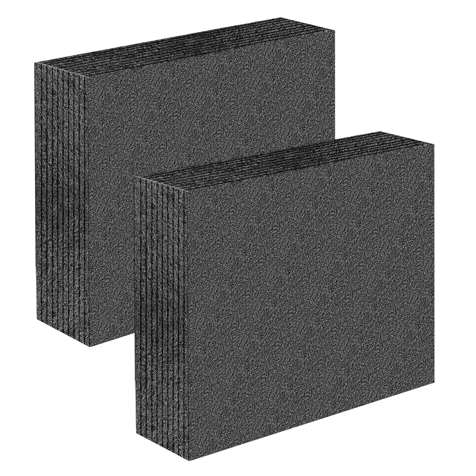 Photo 1 of 2pcs Polyethylene Foam Black 12 x 10 x 2.4 Inch Cuttable Polyethylene Foam Sheet Thick Padding Inserts for Packing Cases Gun Storage Packing and Crafts