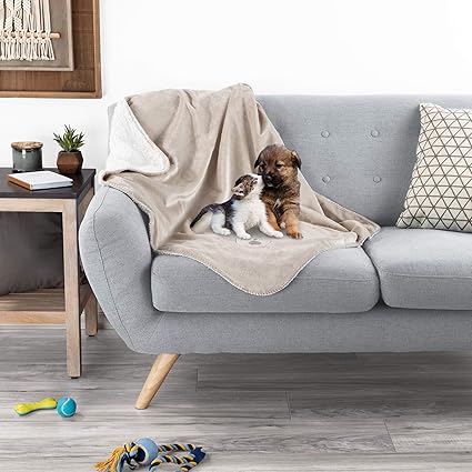 Amazon Com Petmaker Waterproof Pet Blanket 40inx30in Plush Lap