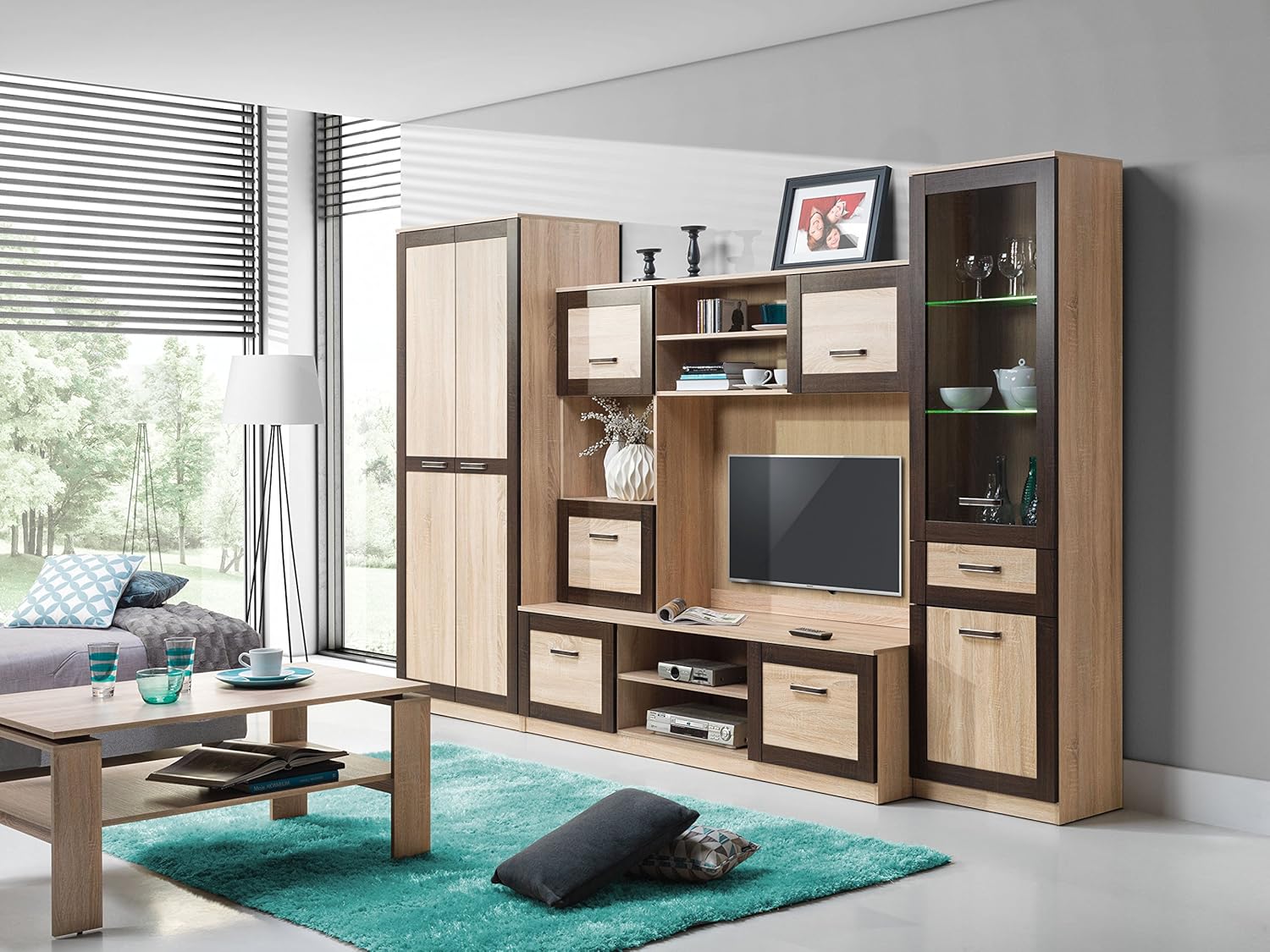 Boss Sonoma Living Room Furniture Set 2 Door Tv Unit Stand