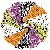 LINAYE Halloween Stickers for Kids 40 Sheets 680Pcs Stickers Bulk | Cute Waterproof Halloween Party Favors Gifts for Classroom Non-Candy Treat Goodie Stuffers for Girls Boys