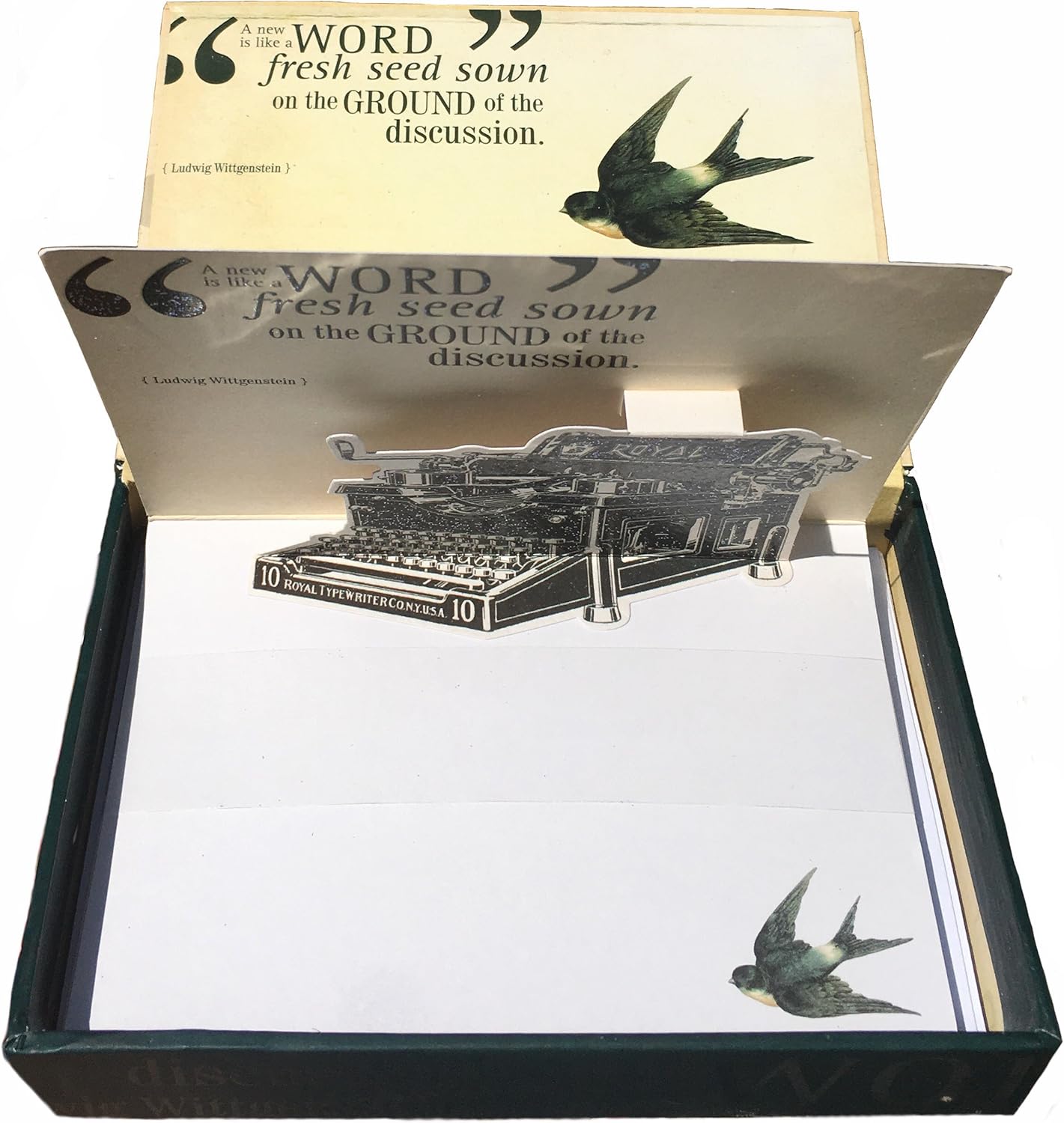 Up With Paper Luxe Set of 8 Embellished PopUp Note Cards in Keepsake