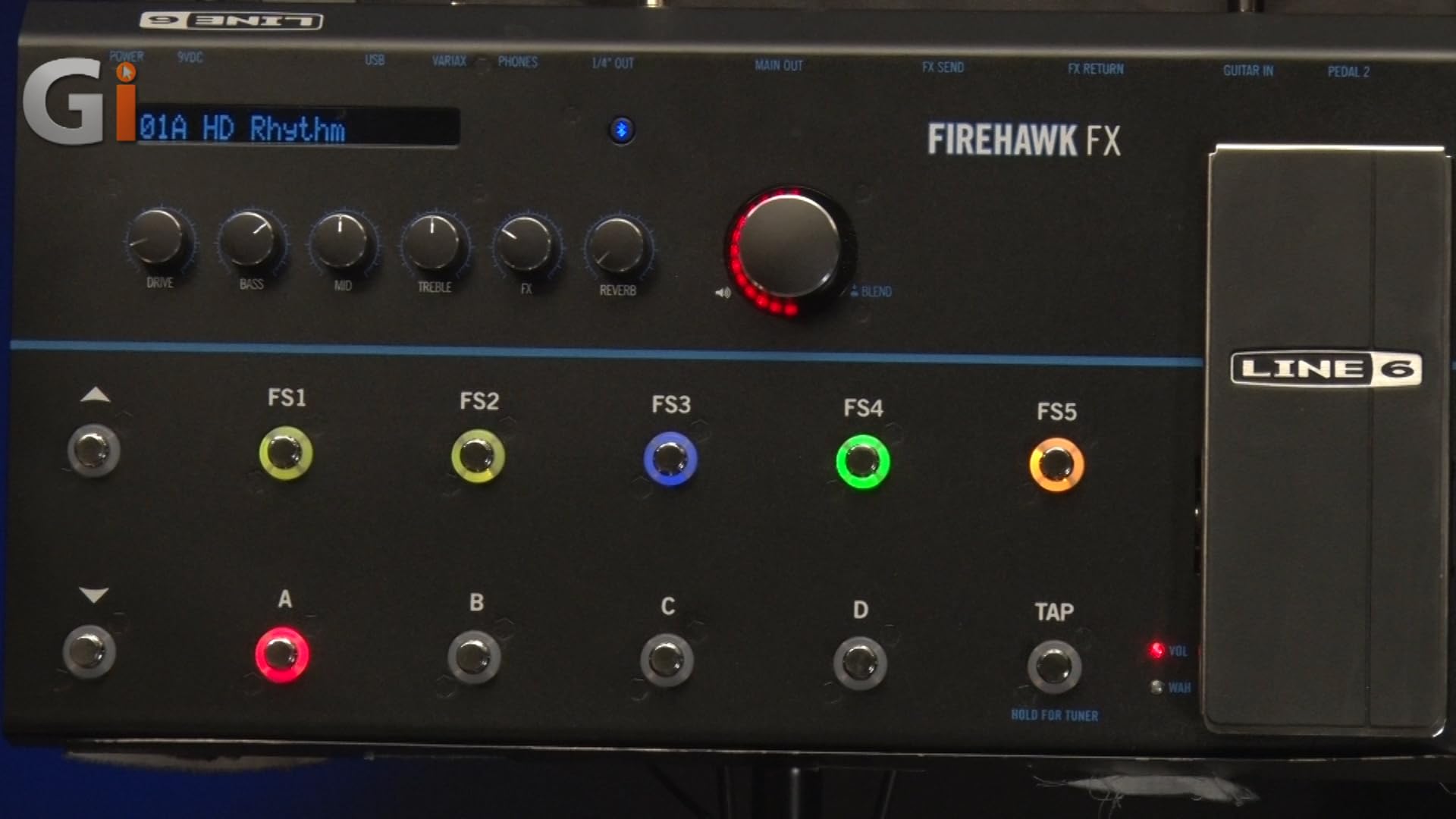 ギター Line6 FIREHAWK FX Watch Line 6 Firehawk FX Guitar Floor Multi-Effects Pedal Review