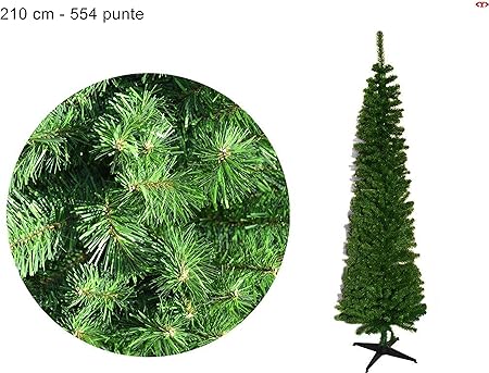 Albero Di Natale Slim 210 Cm.Albero Di Natale Slim 210 Cm Amazon It Casa E Cucina