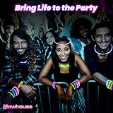 The Glowhouse Premium 206 Piece Glow Stick Party Set with Connectors view 8