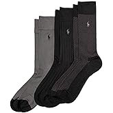 Polo Ralph Lauren Men's Super Soft Birdseye Dress Crew Socks (3-Pack)