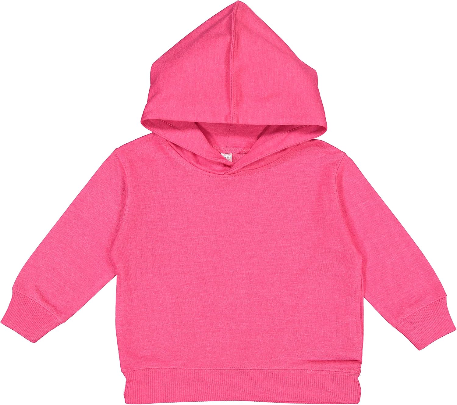 RABBIT SKINS Toddler Fleece Long Sleeve Hooded Pullover Sweatshirt with Side Seam Pockets: Rabbit Skins: Clothing