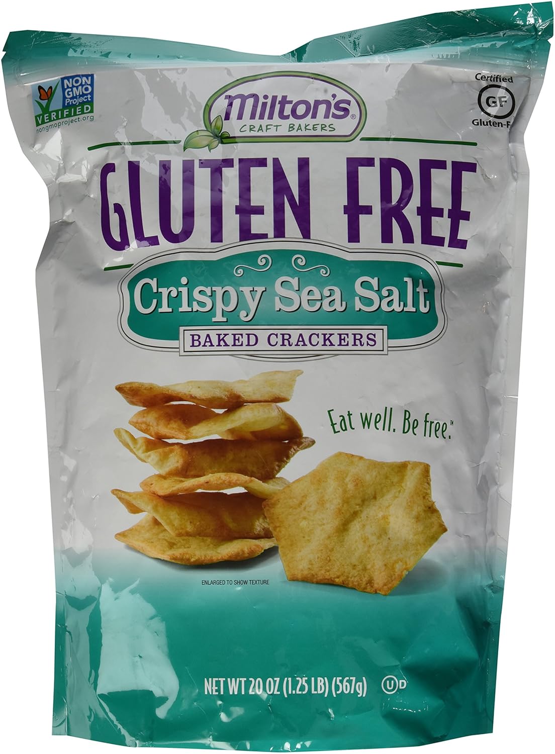 Milton's Gluten Free Crispy Sea Salt Baked Crackers, 1.2 Pound