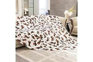 HSEEC Blankets & Throws Queen Size Soft Fleece Blanket Throw Cozy Blanket for Bed Throw 90x90 inches