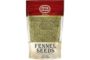 Spicy World Fennel Seeds Whole Spice 400g (14oz) All Natural | Vegan | Indian Origin (Saunf Sabut)