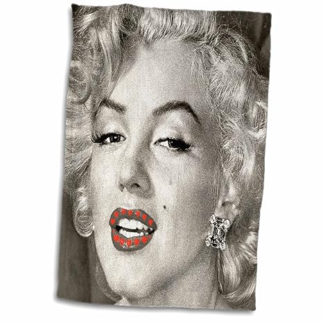 Amazoncom 3d Rose Portrait Of Marilyn Monroe Black And