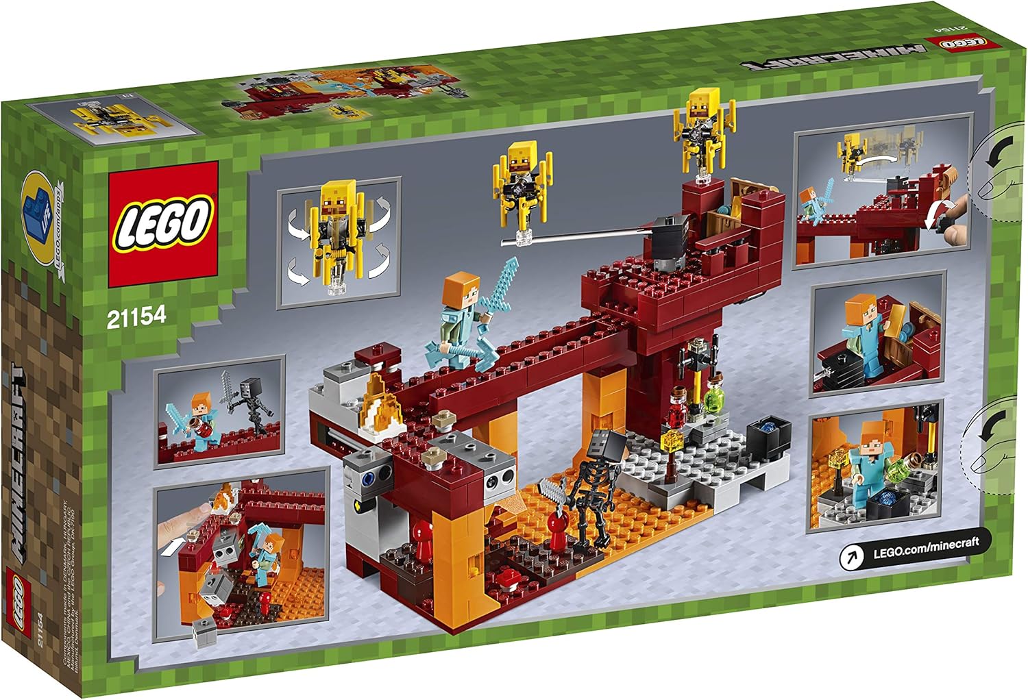 Amazon メーカー特典 レゴ Lego マインクラフト ブレイズブリッジでの戦い クリスマスツリーミニセット付き ブロック おもちゃ
