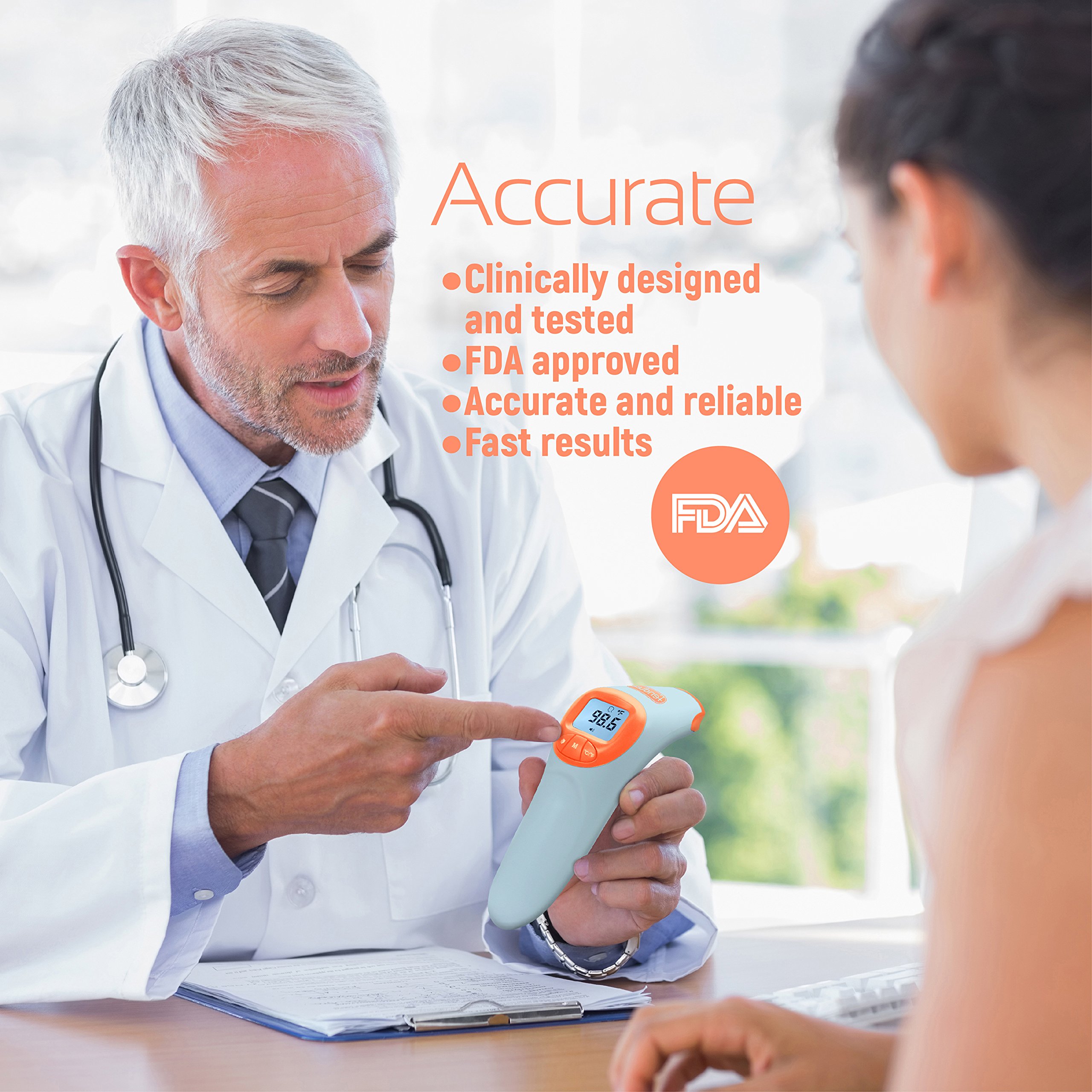 Fendlee Digital Infrared NonContact Forehead Thermometer Suitable for