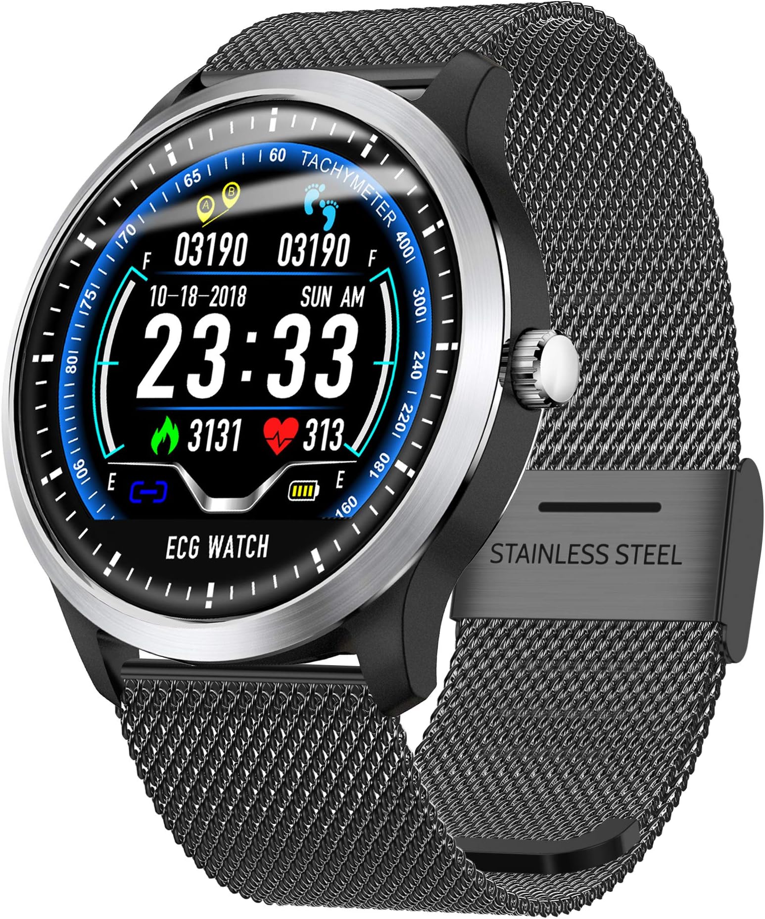 N58 ECG Sports Watch HRV Report Blood Pressure Heart Rate Test ECG+PPG ECG Smart Bracelet