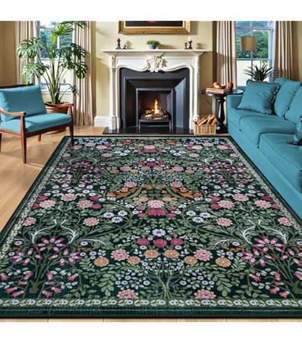 Amazon.com: Green 4 Leaf Clover Area Rug Living Room Bedroom