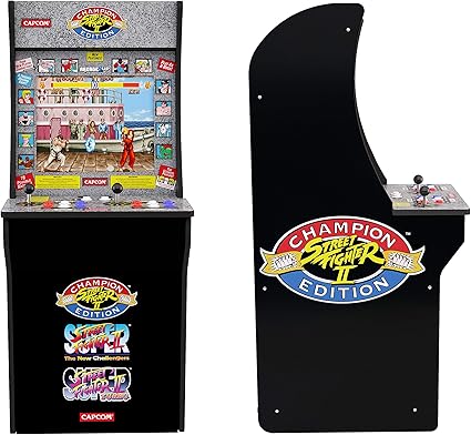 Amazon Com Arcade1up Street Fighter Classic 3 In 1 Home Arcade