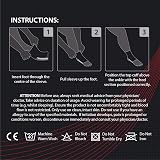 Rymora Foot Compression Socks Sleeves for Plantar Fasciitis Black Medium 21-25cm view 7