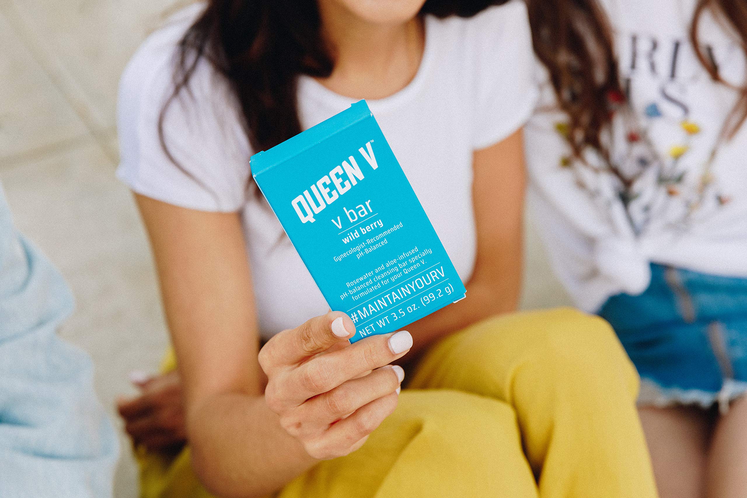 Queen V Wild Berry V Bar Soap for Women All Natural Rosewater, Aloe