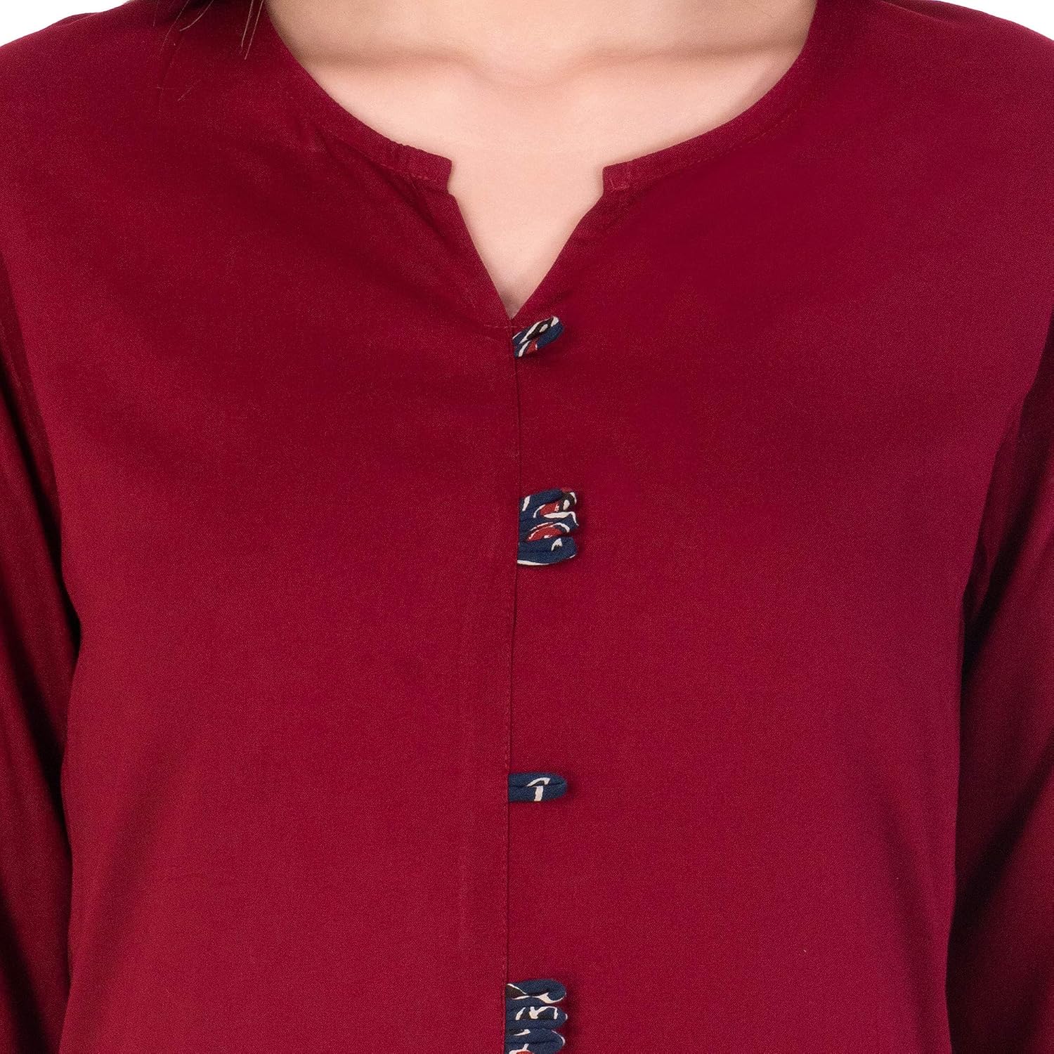 khushal k women's rayon solid kurta with palazzo set