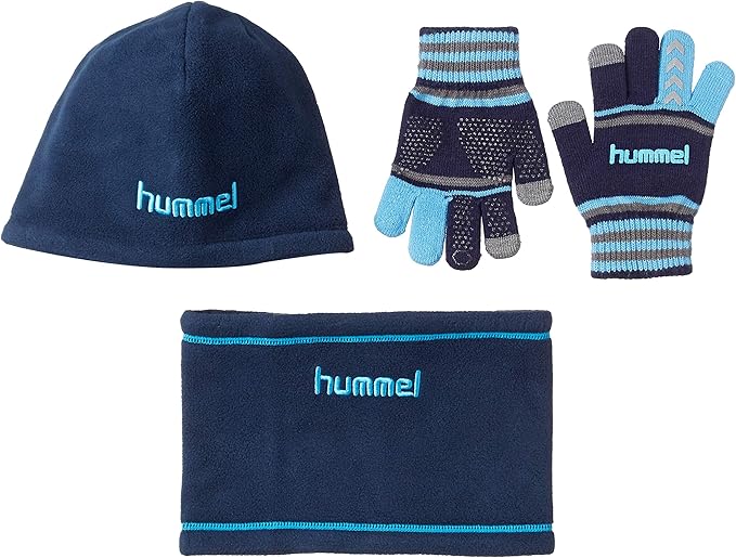 Amazon ヒュンメル サッカー Jrウォームウェアアクセサリー3点セット Hja3set18 ジュニア キッズ ネイビー Lブルー 7067 日本 ジュニアフリーサイズ Free サイズ サッカー フットサル ボーイズ 通販