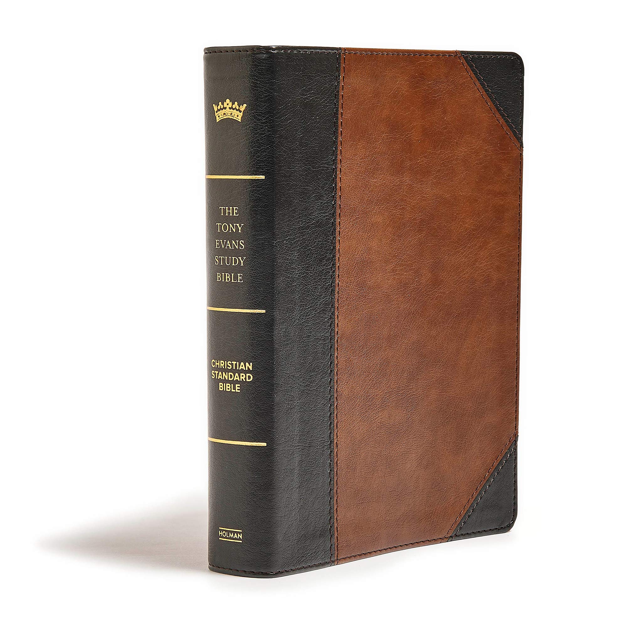 CSB Tony Evans Study Bible, Black/Brown LeatherTouch, Black Letter, Study Notes and Commentary, Articles, Videos, Charts, Easy-to-Read Bible Serif Type CSB Tony Evans Study Bible, Black/Brown LeatherTouch, Black Letter, Study Notes and Commentary, Articles, Videos, Charts, Easy-to-Read Bible Serif Type Imitation Leather